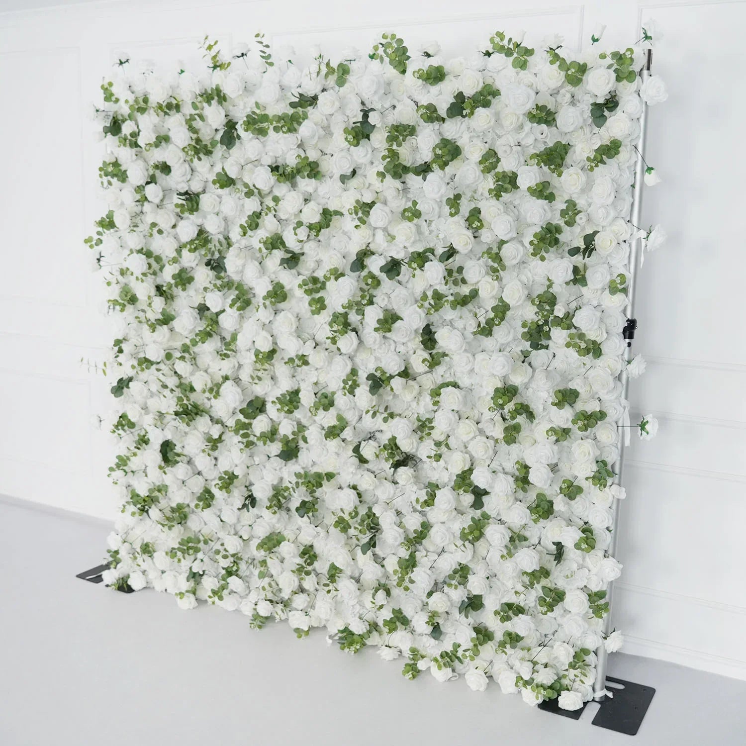 Uflower Artificial White Rose Wall Wedding Backdrop Decor SET80089 - Uflower