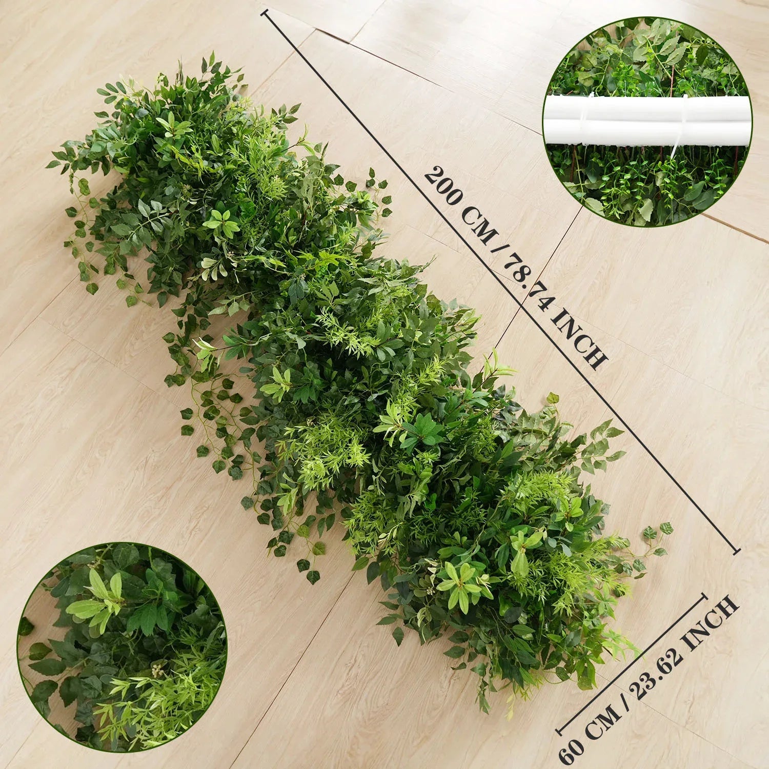 Uflower Green Series Wedding Backdrop Arch Decor Floral Arrangement SET80110 - Uflower