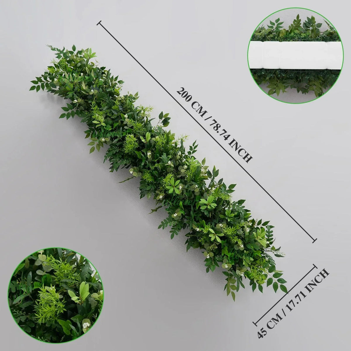 Uflower Artificial Greenery Flower Row Wedding KT Backdrop Decor SET80168 - Uflower