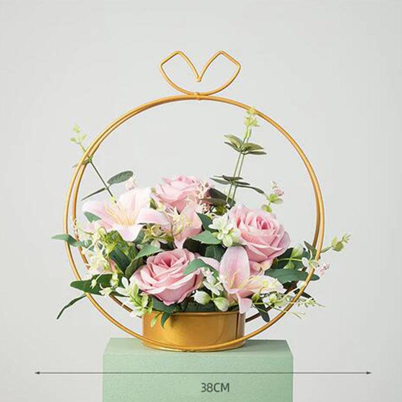 Green Table Flower Arrangement Simulation Flower High-end Light Luxury Table Flower - Uflower