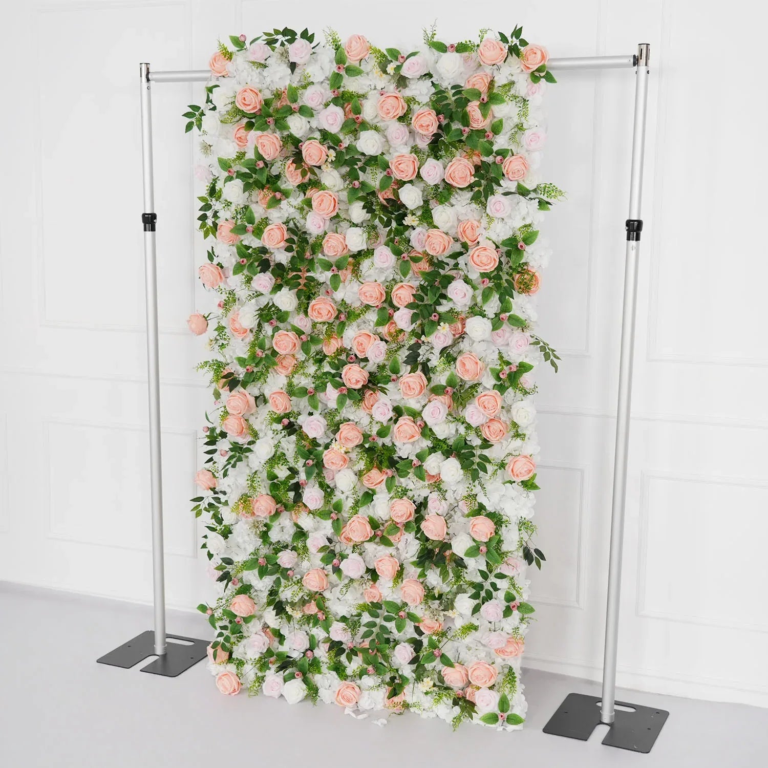 Uflower Artificial Pink White Flower Wall Wedding Backdrop Deco Birthday Party SET80111 - Uflower