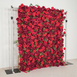 Uflower Artificial Red Rose Wall Wedding Backdrop Decor SET80118 - Uflower