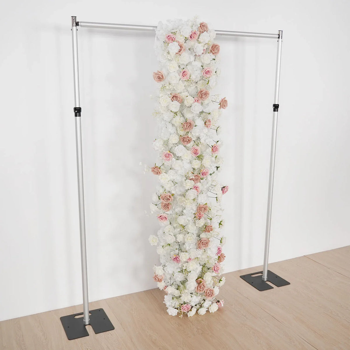 Uflower Pink Khaki Rose Wedding Background Flower Arrangement Arch Decoration SET80114 - Uflower