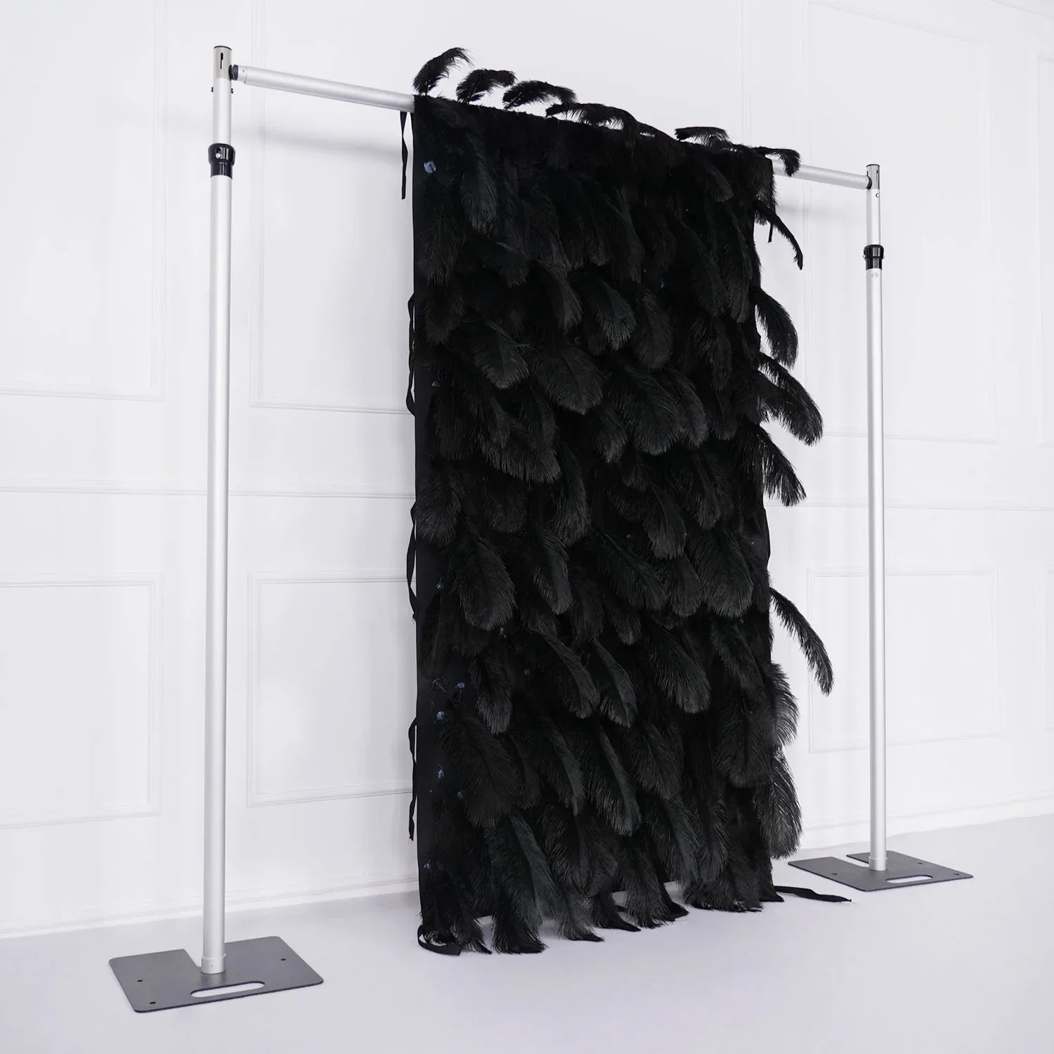 Uflower Artificial Black 5D Flower Wall Wedding Backdrop Deco Birthday Party SET80102 - Uflower