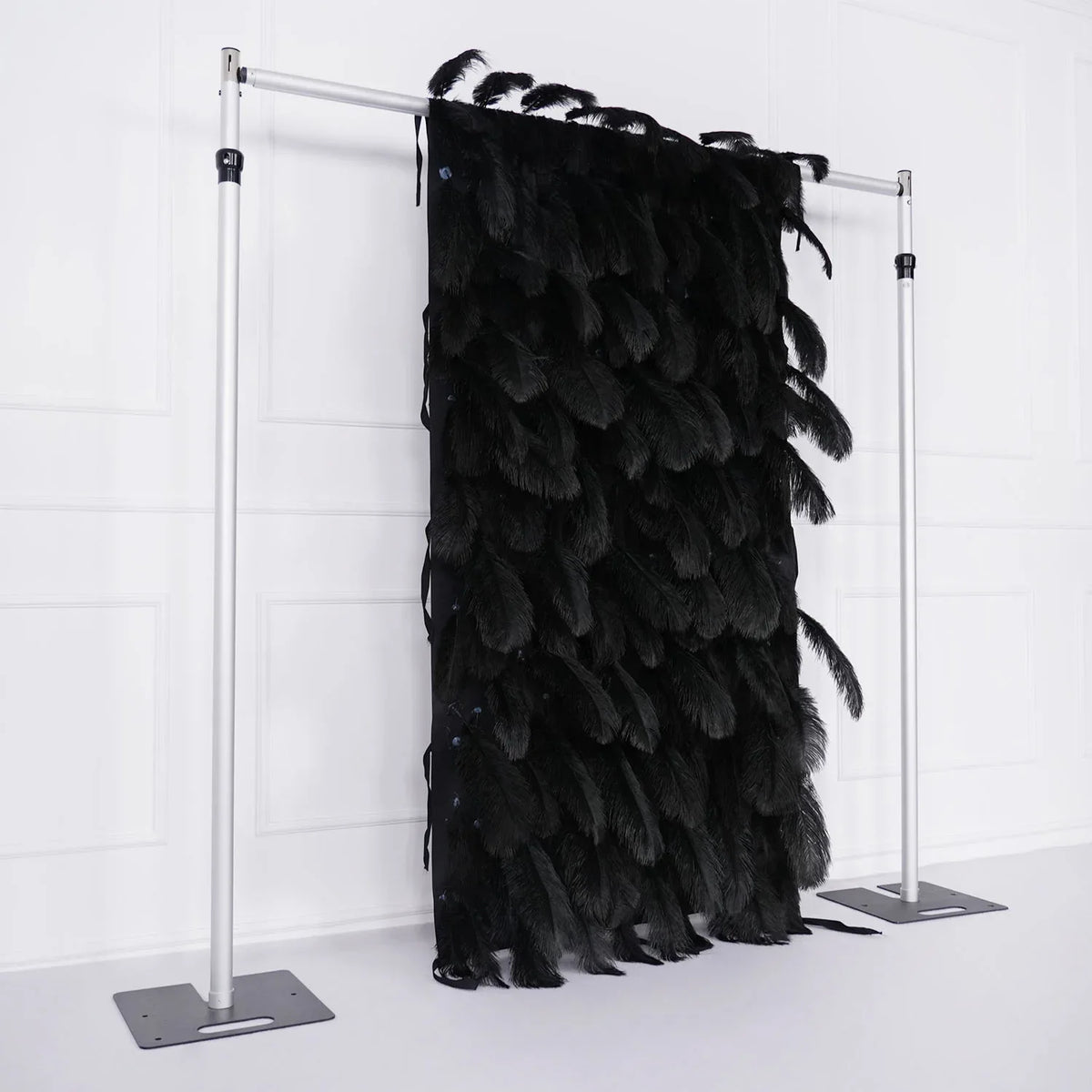 Uflower Artificial Black 5D Flower Wall Wedding Backdrop Deco Birthday Party SET80102 - Uflower