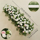 Uflower White Rose Wedding Background Flower Arrangement Arch Decoration SET80002-01 - Uflower