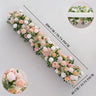 Uflower White Pink Rose Floral Square Arch Wedding Party Backdrop Decoration SET80117 - Uflower
