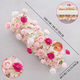Uflower Pink Rose Floral Door Arch Wedding Party Backdrop Decoration SET80206 - Uflower