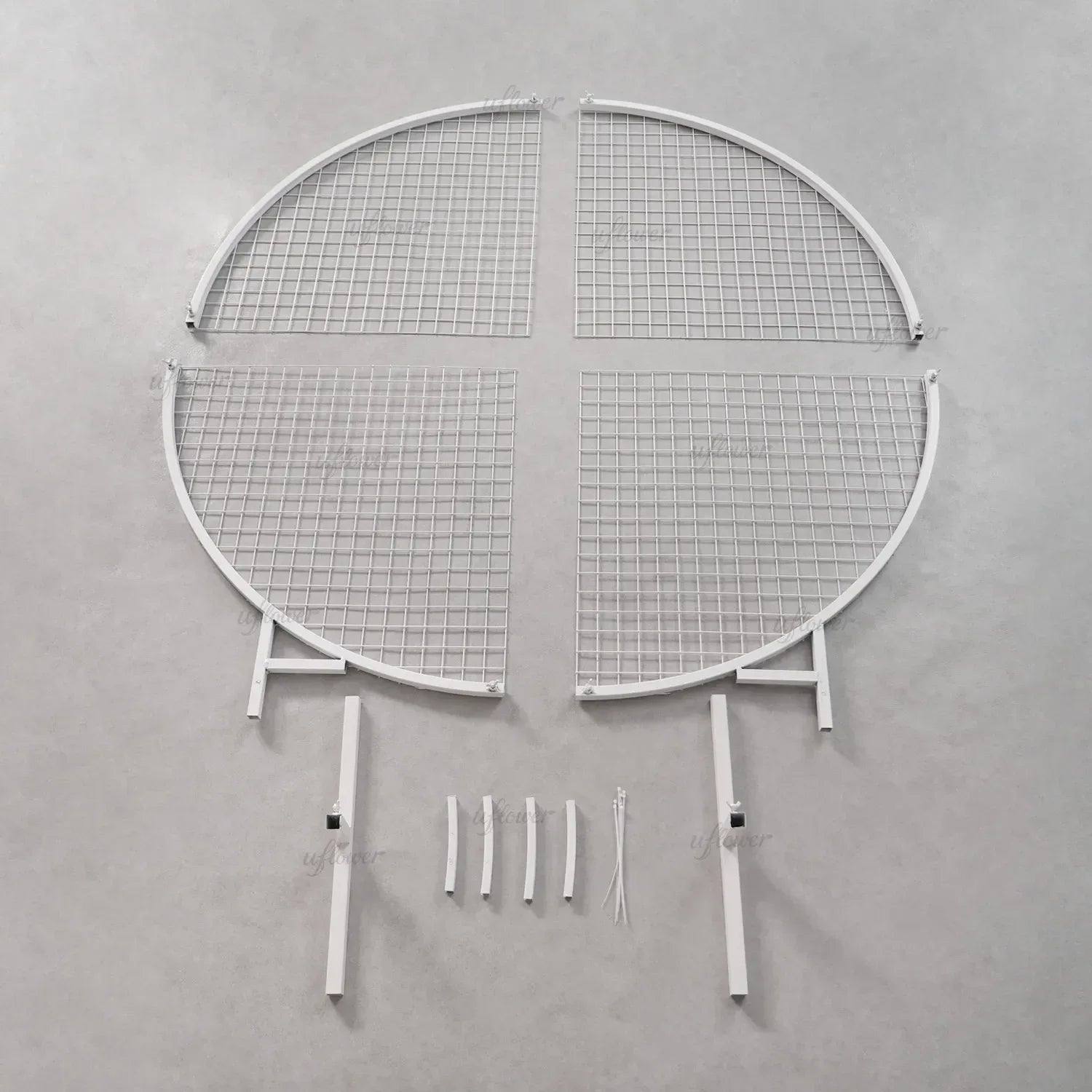 Uflower 1.5M Round Arch Stand Wedding Background Event Floral Decor Props MSD80026-01 - Uflower