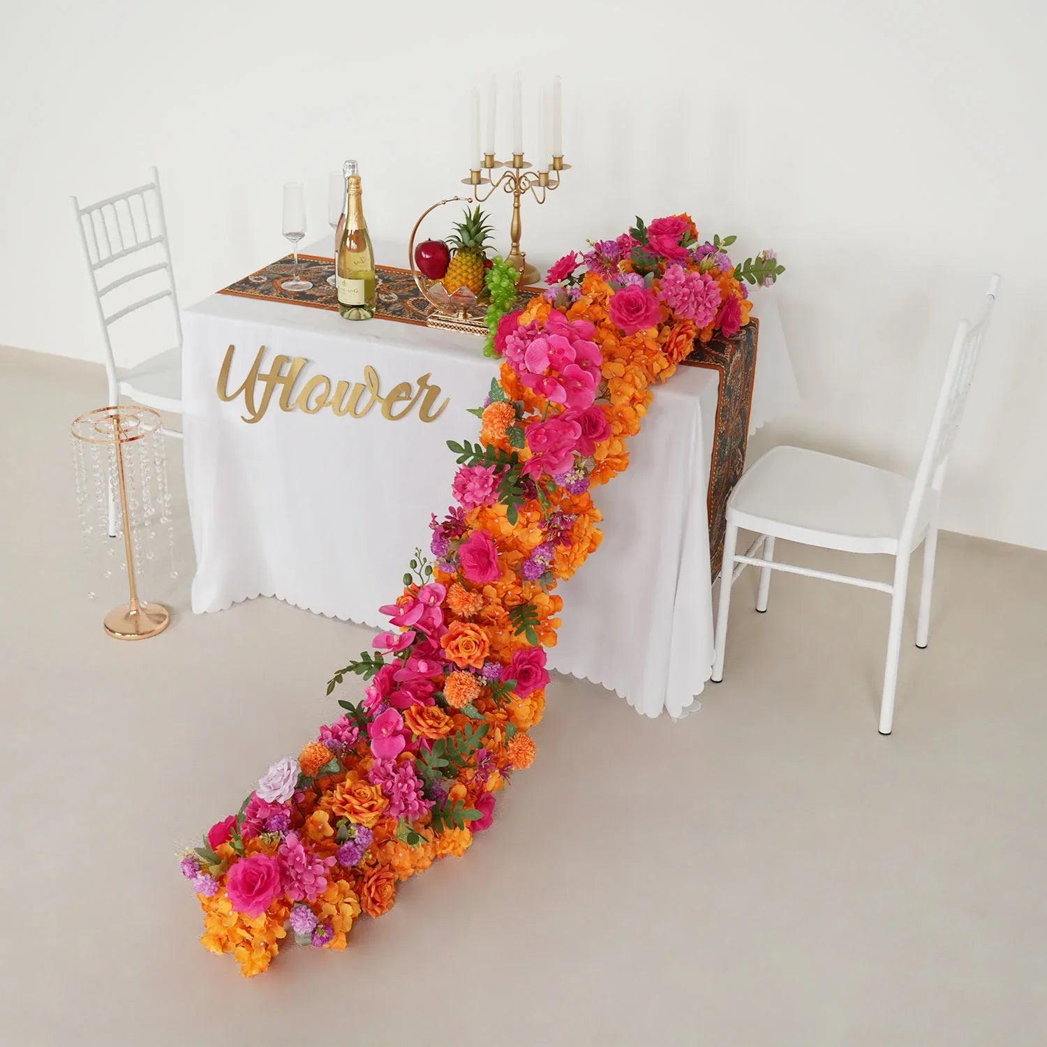 Uflower Artificial Flower Row Sofa Table Runner Floor Flower Arrangement MC80107 - Uflower