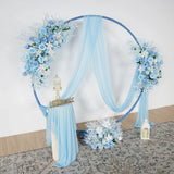 Artificial Blue Wedding KT Backdrop Flower Row Decor SET80074 - Uflower