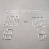 Uflower Square Arch Stand Wedding Background Event Floral Decor Props Frame MSD80030-01 - Uflower
