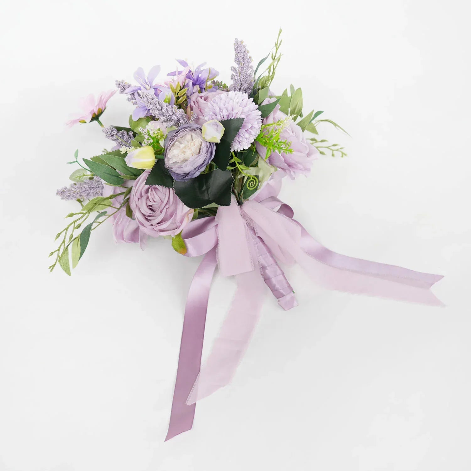 Uflower Purple bridal flower bouquet MG80004-01 - Uflower