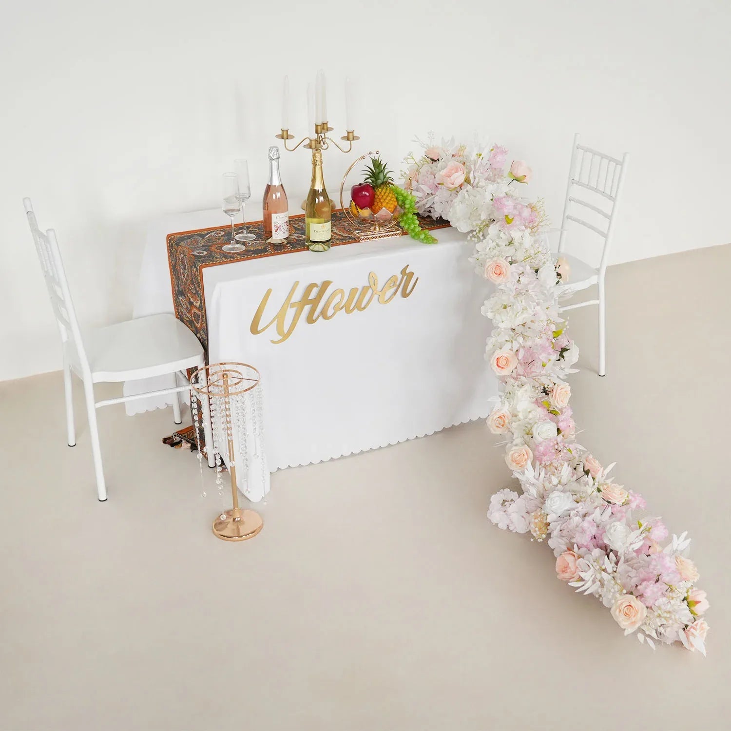 Uflower Artificial Flower Row Sofa Table Runner Floor Flower Arrangement MC80107 - Uflower