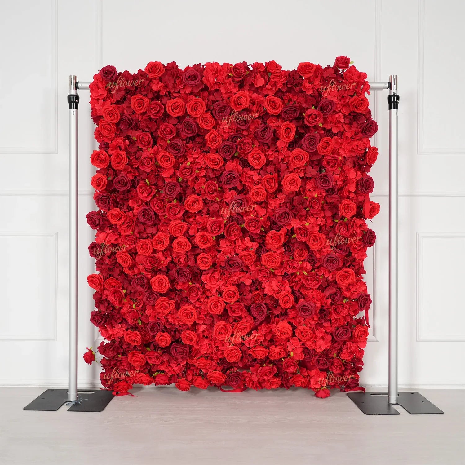 Uflower Artificial Red Rose Wedding Flower Wall Decoration SET80028 - Uflower