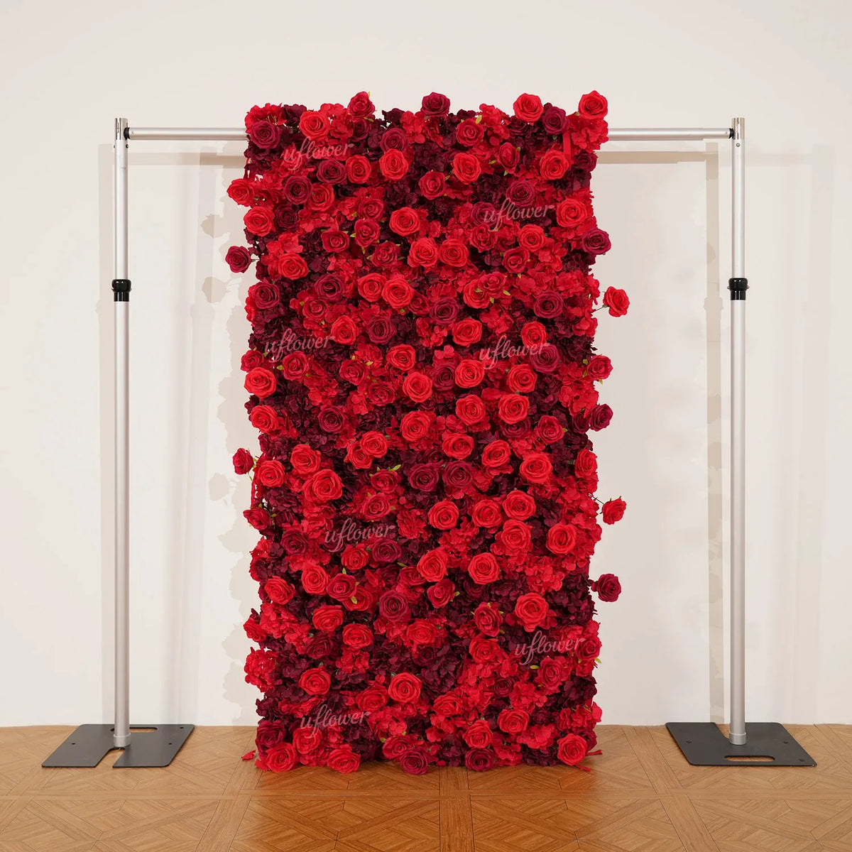 Uflower Artificial Red Rose Wedding Flower Wall Decoration SET80028 - Uflower