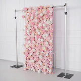 Uflower Artificial Pink Rose Wall Wedding Backdrop Decor SET80070 - Uflower