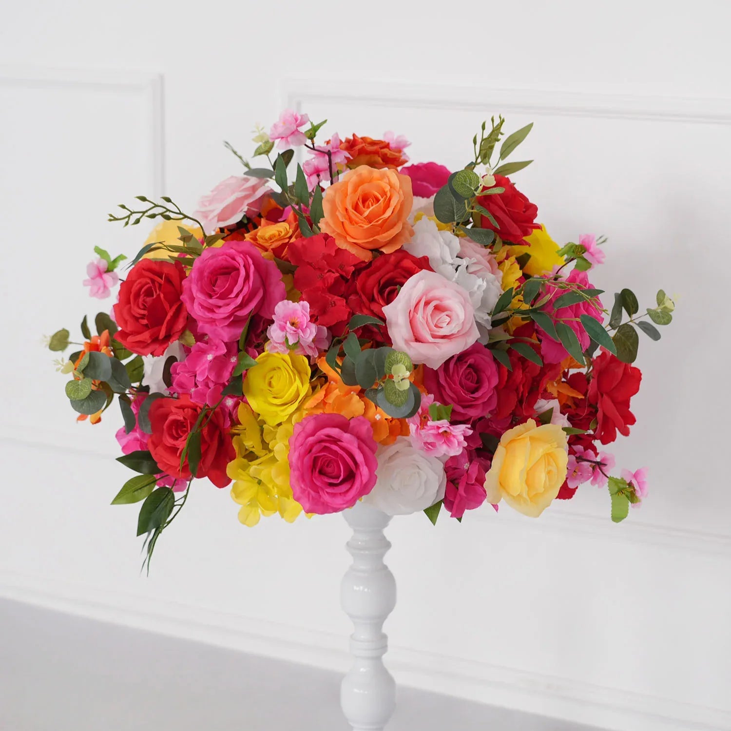 Uflower Colorful Artificial Wedding KT Backdrop Flower Row Decor SET80115 - Uflower