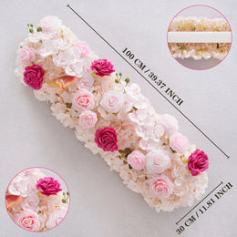 Uflower Pink Rose Floral Door Arch Wedding Party Backdrop Decoration SET80206 - Uflower