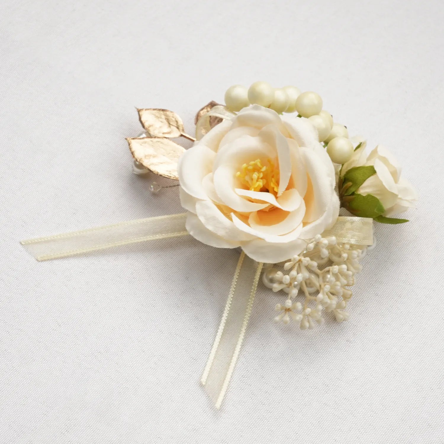 Uflower Wrist Corsages in Champagne MG80010-04*6