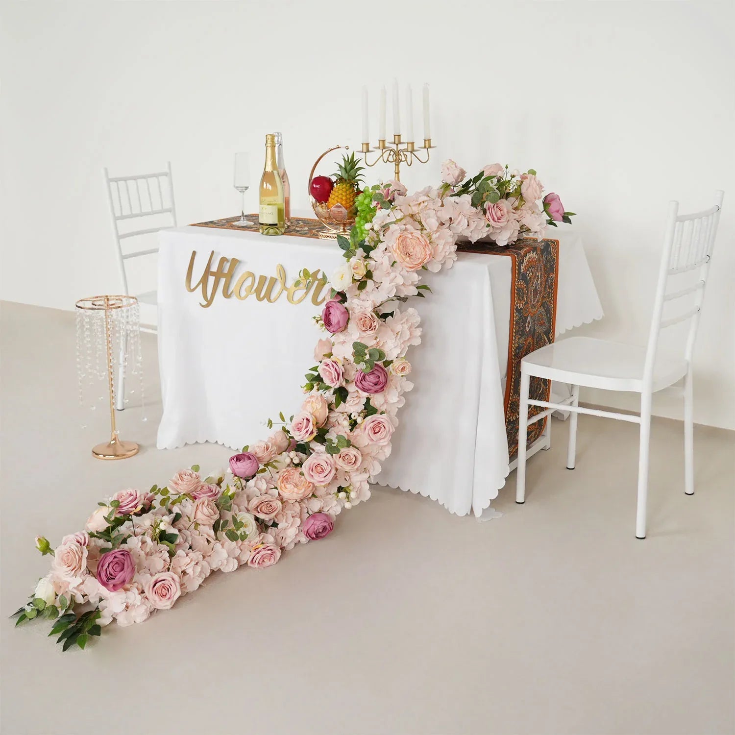 Uflower Artificial Flower Row Sofa Table Runner Floor Flower Arrangement MC80107 - Uflower