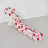 Uflower Pink Rose Floral Door Arch Wedding Party Backdrop Decoration SET80206 - Uflower