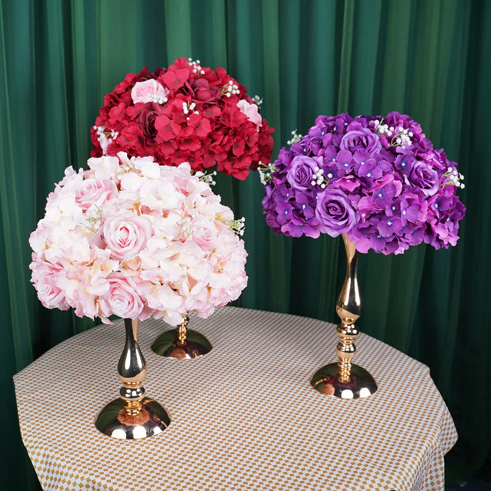 Uflower 35CM Artificial Flower Table Centerpiece Flower Ball Wedding Floral Arrangement MB80002 - Uflower