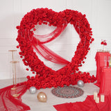 Uflower Rose Rouge Arche de Mariage Décoration Arche Cœur SET80237
