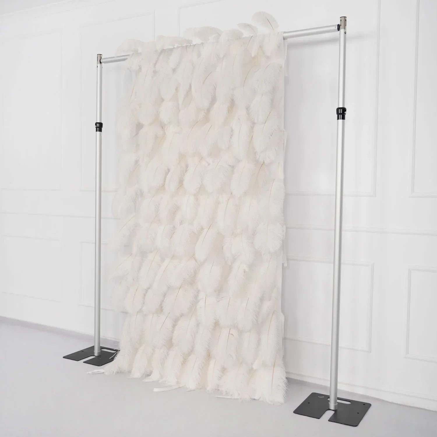 Uflower Artificial White 5D Flower Wall Wedding Backdrop Deco Birthday Party SET80104 - Uflower