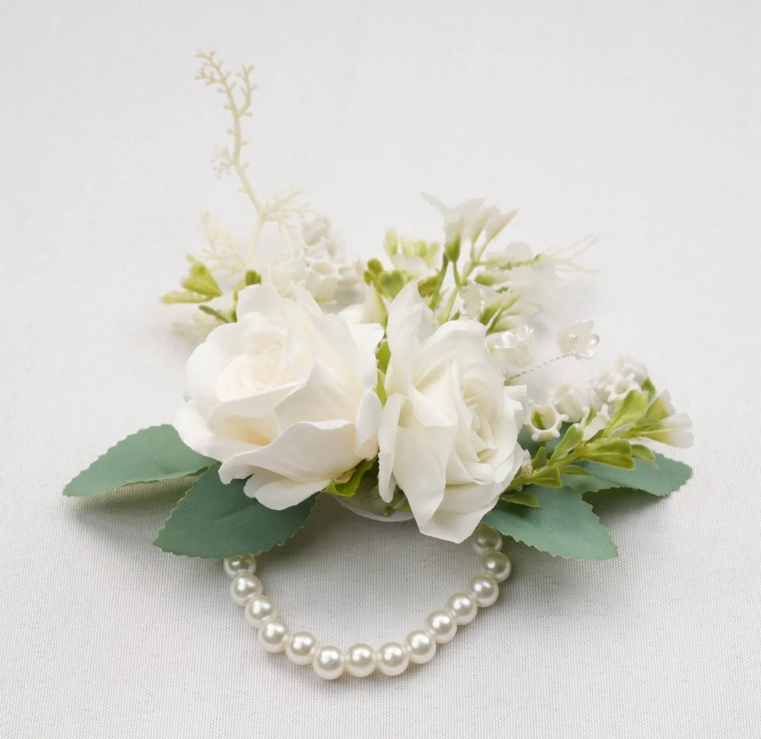 Uflower Wrist Corsages in Ivory MG80012-04*6