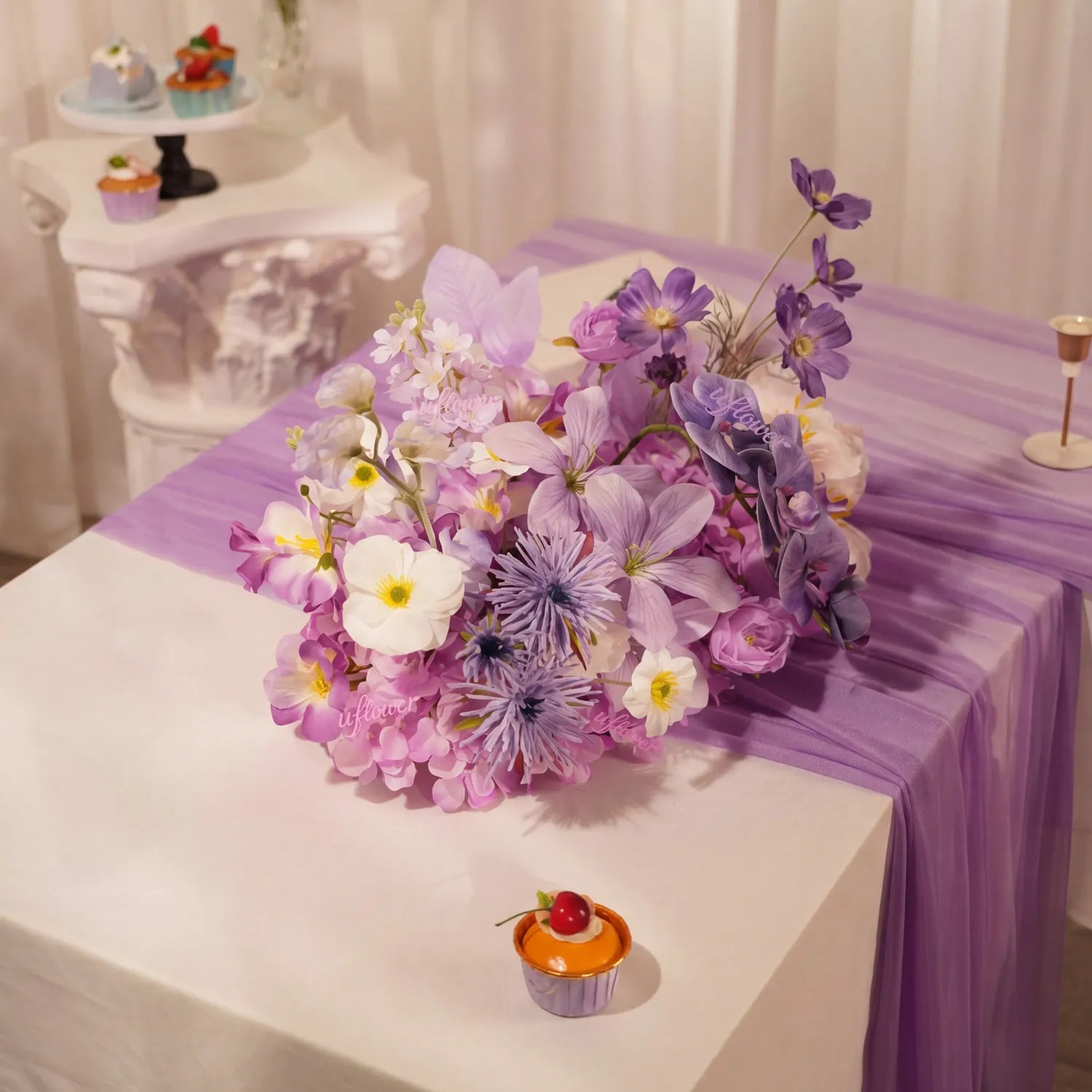 Uflower  Flower Row Decor Wedding Party Event Props MC80389-01