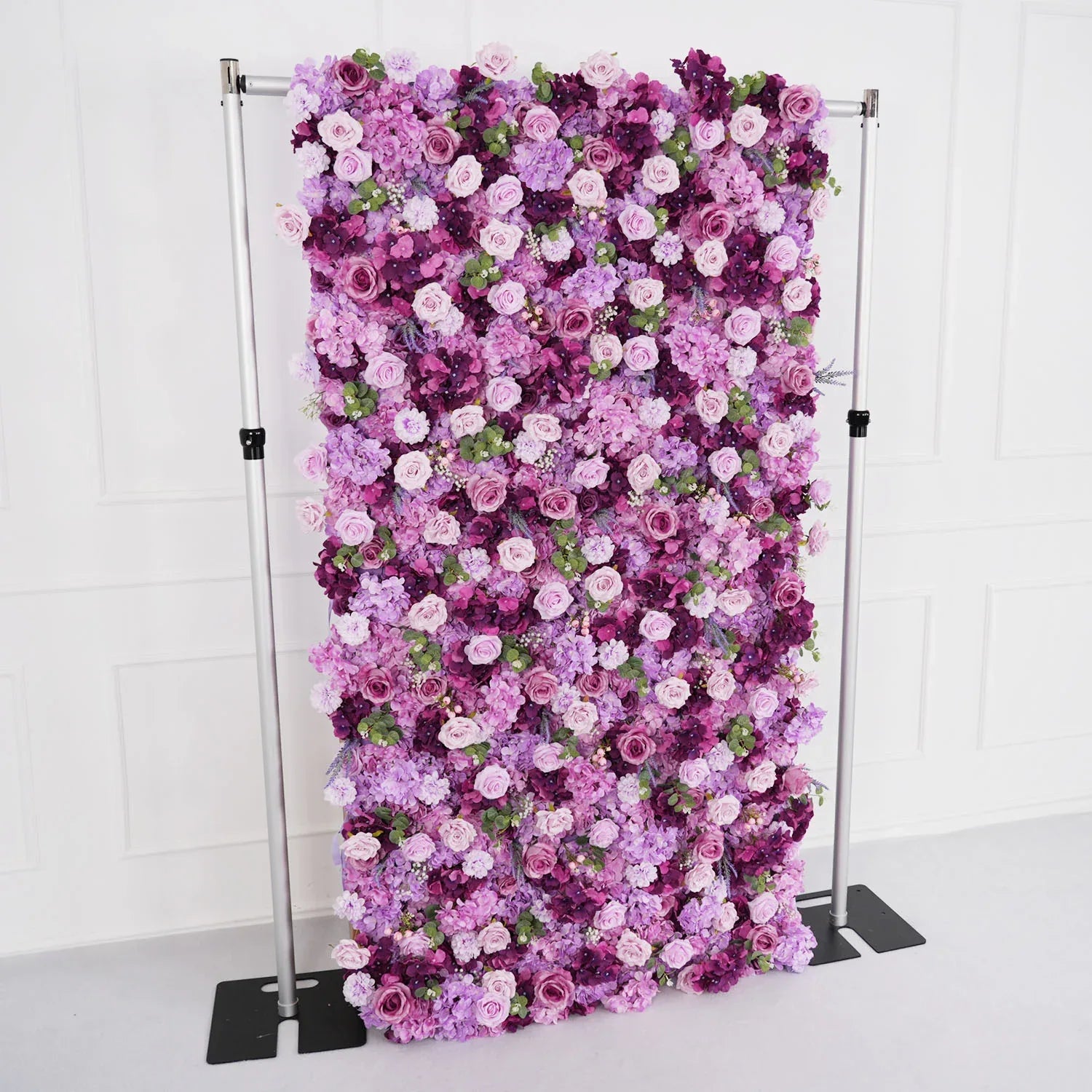 Uflower Purple Rose Flower Wall Backdrop Wedding Party Decoration SET80035 - Uflower