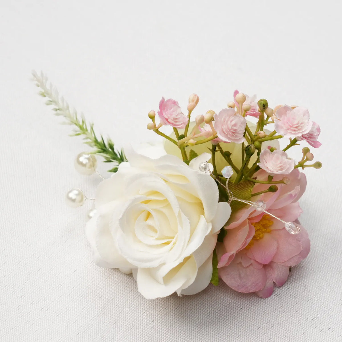 Uflower Wrist Corsages in Blush White MG80009-04*6