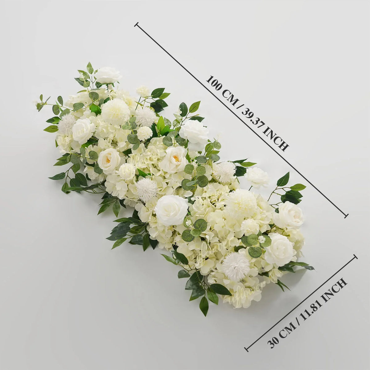 Uflower White Rose Greenery Floral Door Arch Wedding Party Backdrop Decoration SET80199 - Uflower