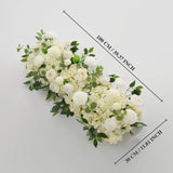 Uflower White Rose Greenery Floral Door Arch Wedding Party Backdrop Decoration SET80199 - Uflower