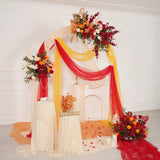 Uflower Rose Rouge Orange Arche de Mariage Fleurie Arrangement Floral ENSEMBLE80224