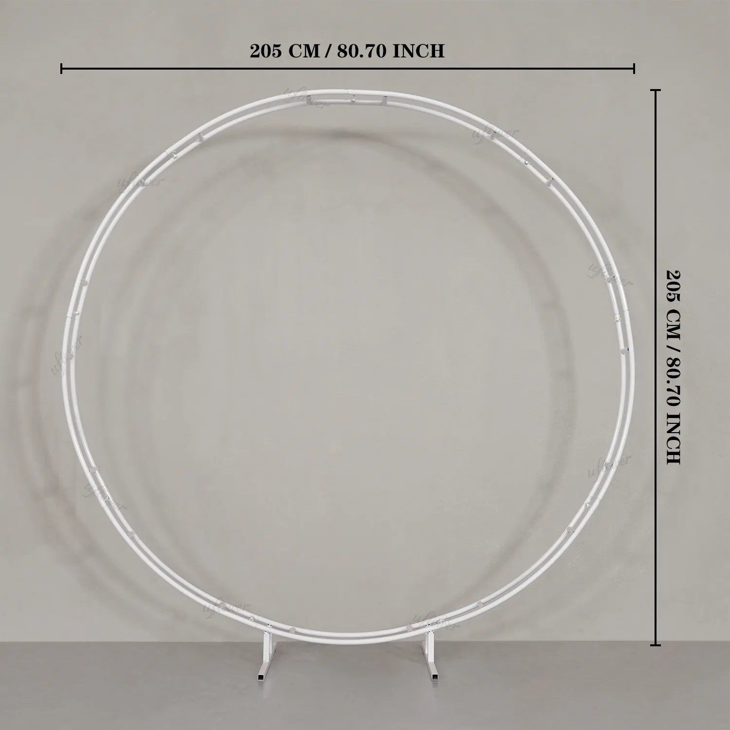 Uflower 2M Round Iron Arch Wedding Arch Flower Stand Event Frame Props MSD80025-01