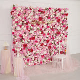 Uflower Pink Flower Wall Wedding Party Proposal Decor SET80228