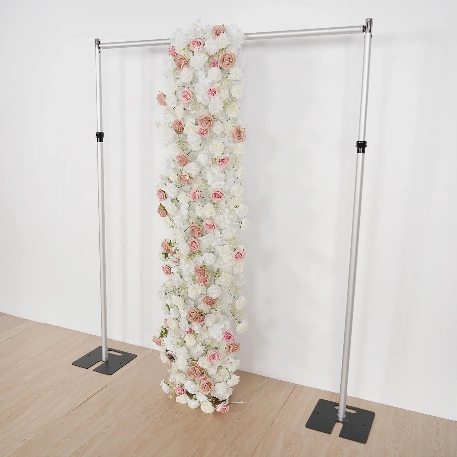 Uflower Pink Khaki Rose Wedding Background Flower Arrangement Arch Decoration SET80114 - Uflower