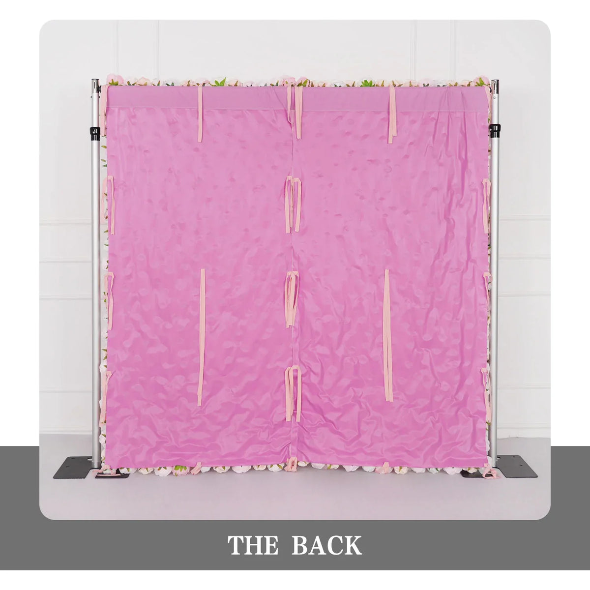Uflower Artificial Pink Rose Wall Wedding Backdrop Decor SET80070 - Uflower