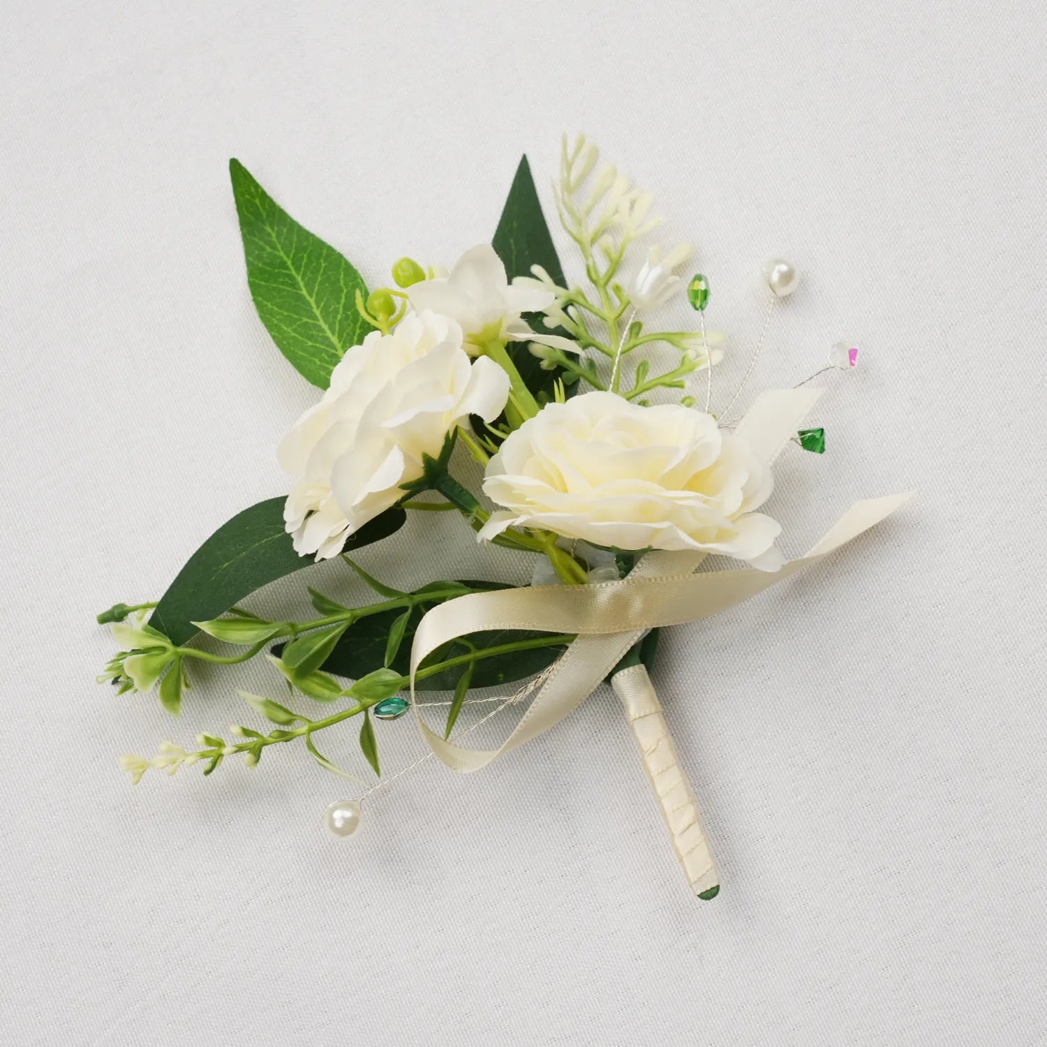 Uflower Boutonnieres in Ivory MG80005-03*6