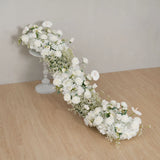 Uflower White Baby's Breath Flower Row Wedding KT Backdrop Decor SET80170