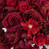 Uflower Red Table Centerpieces Floral Ball Wedding Decor Flower Arrangement MB80065-01 - Uflower