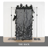 Uflower Artificial Black 5D Flower Wall Wedding Backdrop Decoration MA80034-01 - Uflower