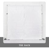 Uflower Artificial White 5D Flower Wall Wedding Backdrop Deco Birthday Party SET80104 - Uflower