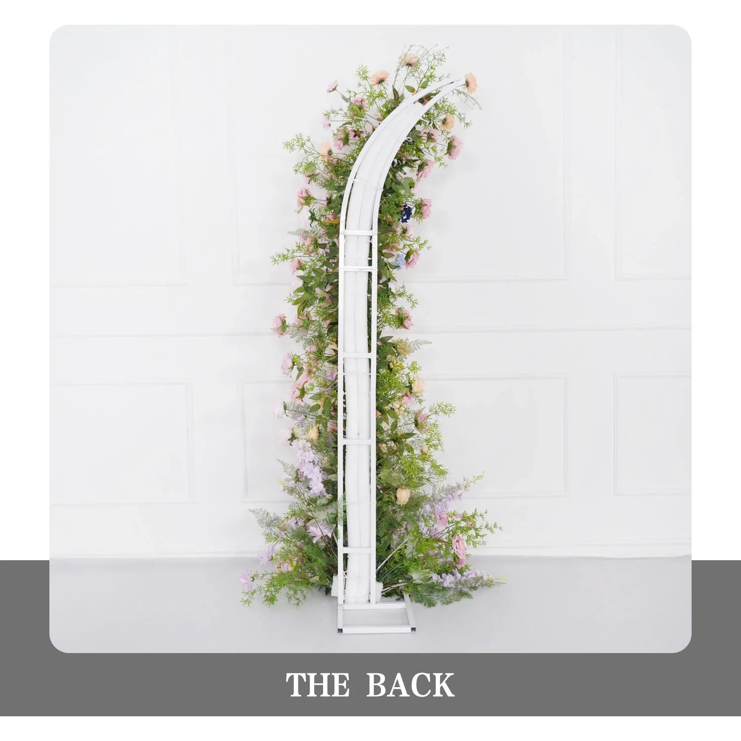 Uflower Pink Purple Rose Floral Arch Wedding Backdrop Decor SET80100 - Uflower