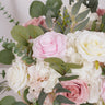 DIY Centerpiece Kit –Pink & White Rose Floral Arrangement Set