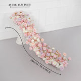 Uflower Pink Purple Rose Floral Door Arch Wedding Party Backdrop Decoration MC80127 - Uflower