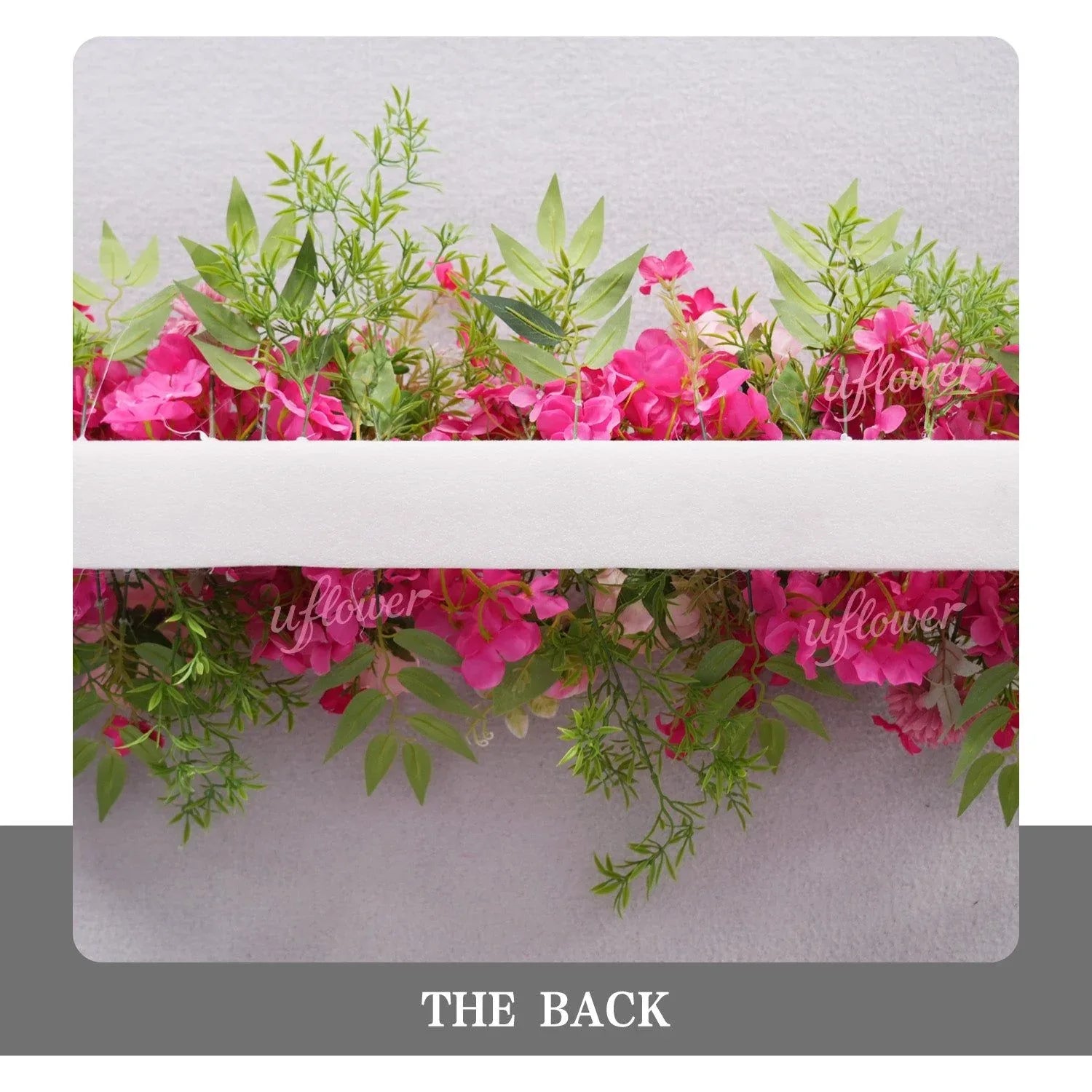 Uflower Rose Red Rose Greenery Flower Row Wedding KT Backdrop Decor SET80130 - Uflower