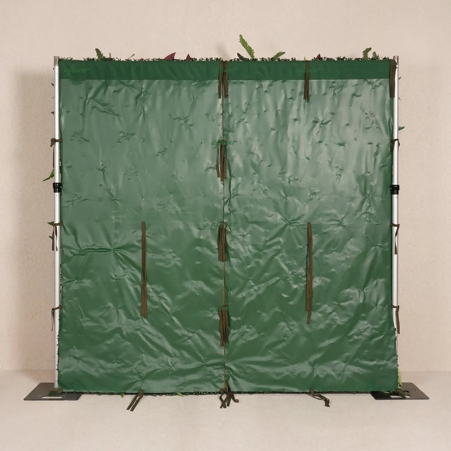 Uflower Green Brazilian Leaf Wall for Wedding Event Decor SET80255-01